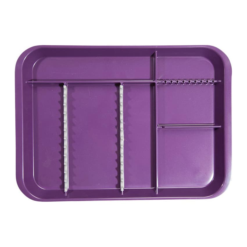 Zirc B-Lok Divided Setup Tray, Plum, Size B, 13-3/8" x 9-5/8" x 7/8", 20Z451-E thumbnail 3