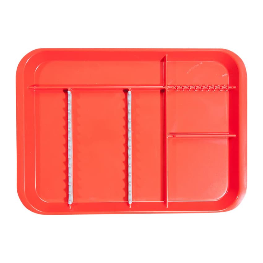 Zirc B-Lok Divided Set-Up Tray, Red, Size B, 13-3/8" x 9-5/8" x 7/8", 20Z451-M thumbnail 3