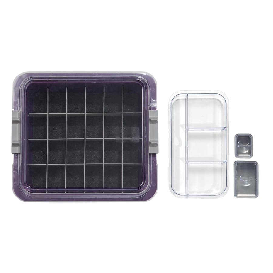 Zirc Complete Procedure Tub Kit, Plum, 12-5/8"L x 11-1/4"W x 4"H, with Cover, Dividers, Cups, and Slide Tray, 20Z455-E thumbnail 3