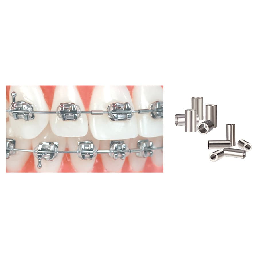 Crimpable Mini Stops, Cylinder Shaped, 20/Pack, 020-622 - Crimpable Mini Stops Cylinder Shaped 20/Pack 020-622 - Image 1