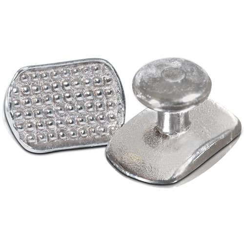 Ortho Corp Lingual Buttons DB Flat, Rectangle Base, 10/Pack, 400-201 - Ortho - Direct Bond Buttons Rectangle Base - Image 1