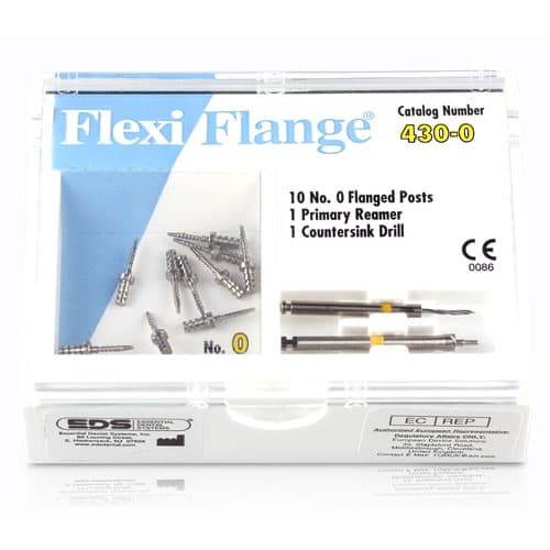 EDS Flexi-Flange Stainless Steel Endodontic Post, Size 0, Yellow, 10/Pack, 430-0 thumbnail 2
