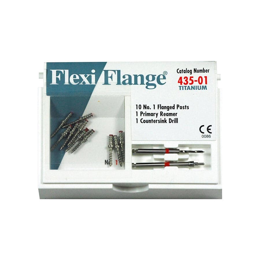 EDS Dental Size 1 Titanium Flexi-Flange Refill Kit, Red, 435-01 thumbnail 2