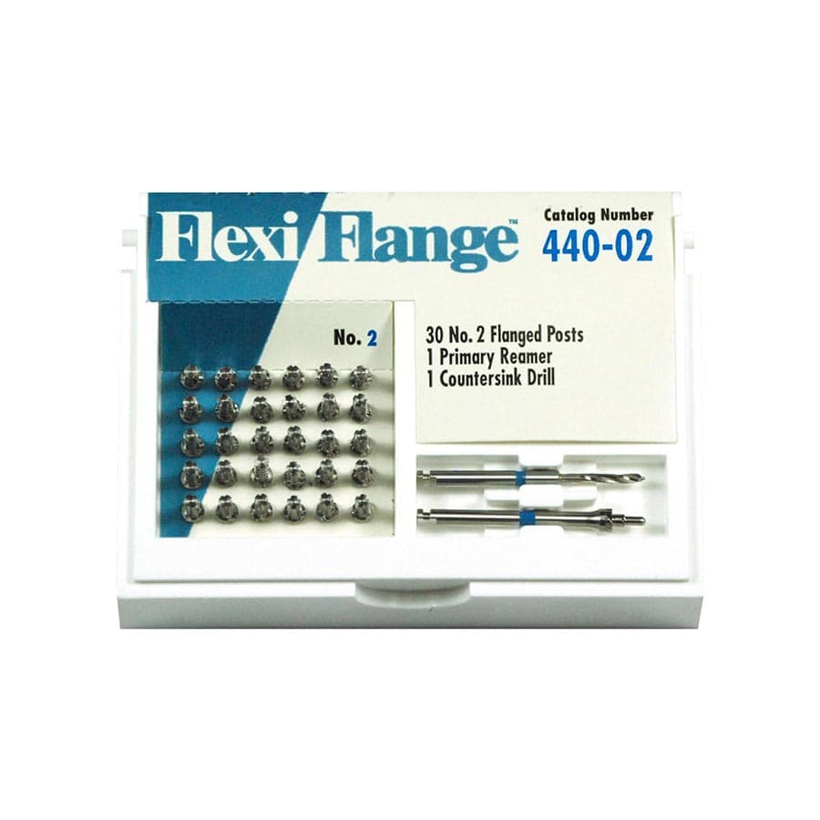 EDS Flexi-Flange Economy Stainless Steel Endodontic Post, Size 2, Refill Pack of 30, 440-02 thumbnail 2