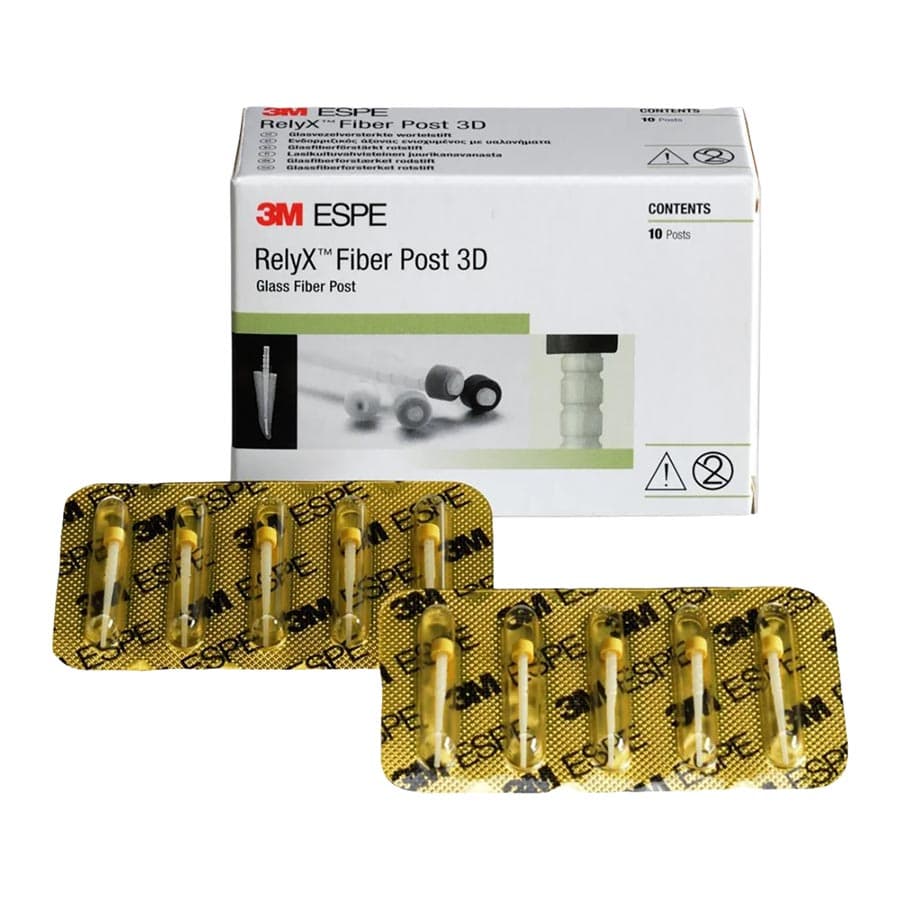 3M RelyX Fiber Post 3D Glass Fiber Post Refill, Size 0 (1.1mm), White, 10/Pack, 56948 thumbnail 10