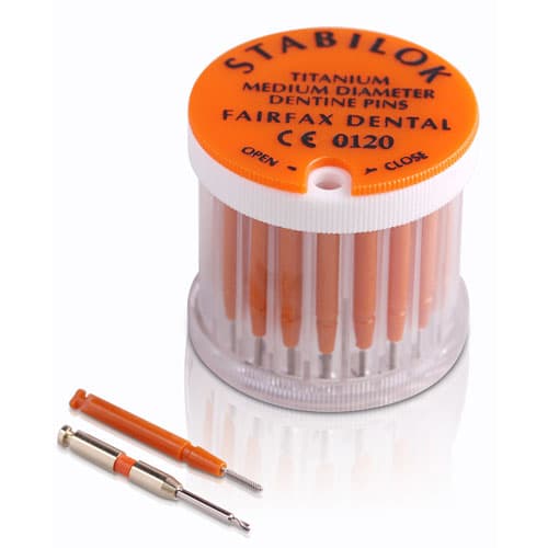 Stabilok Titanium Dentin Pins Standard Kit, .027" Orange, 20 Pins + 1 Drill, Ref 15899 thumbnail 5