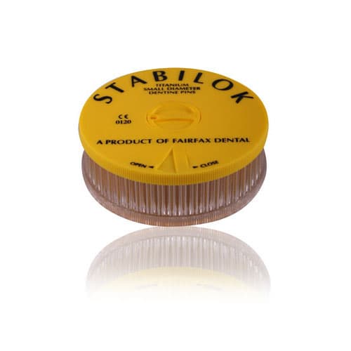 Stabilok Titanium Dentin Pins, Yellow .021" (0.60mm) Economy Kit, 100 Pins with Drill, Ref 15894 thumbnail 4