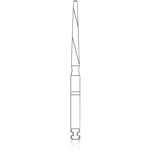 NTI Achromat Tapered Endodontic Drill, 0.9mm, Pack of 3, ER-T0.9 thumbnail 3