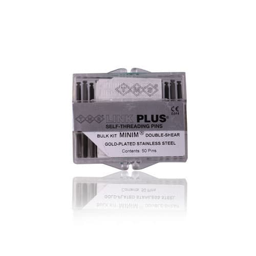 TMS Link Plus Self-Threading Pins, Gold-Plated Stainless Steel, Minim Double-Shear Bulk Kit, 0.021" (0.525 mm), Silver, 50/Pk, L732 thumbnail 12
