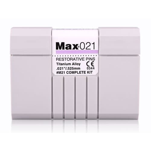 Max M-11 Restorative Pins Complete Kit, Titanium Alloy, Blue, 0.017"/0.425 mm, 20 Pins with 2 Drills & Hand Driver thumbnail 8