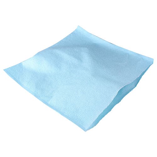 SafeBasics Headrest Covers, Tissue/Poly, Blue, 10" x 10", 500/Case, 3015 thumbnail 4