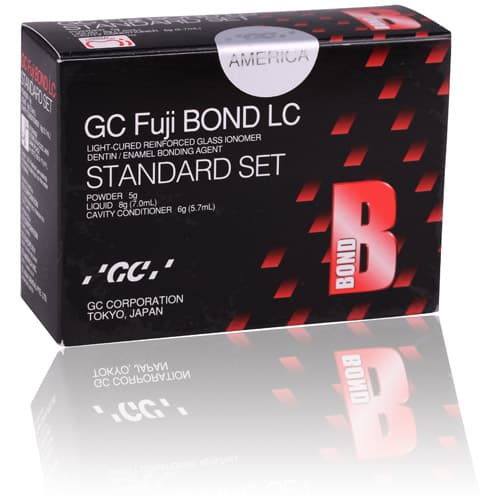 GC Fuji BOND LC Light-Cured Resin-Reinforced Glass Ionomer Bonding Agent, Standard Set (5 g Powder, 7 ml Liquid, 5.7 ml Cavity Conditioner), #000207 thumbnail 9