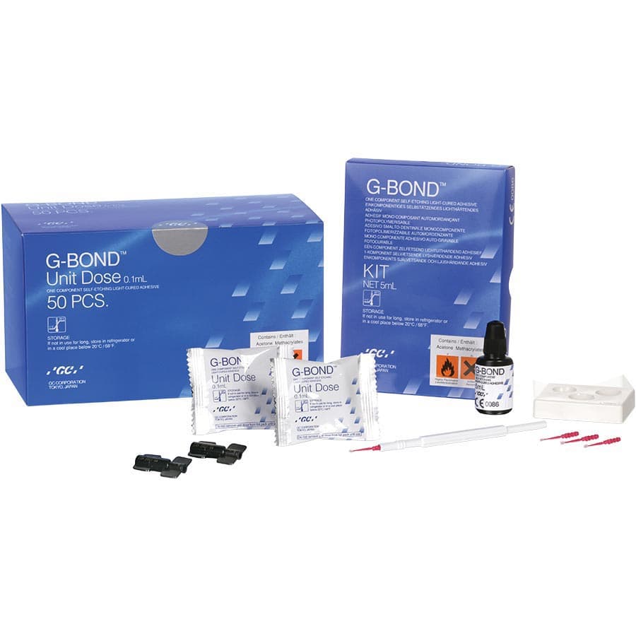 GC G-BOND Single Component Self-Etch Adhesive, Unit Dose Starter Kit, 50 x 0.1 ml Doses with Applicators, 002302 thumbnail 17