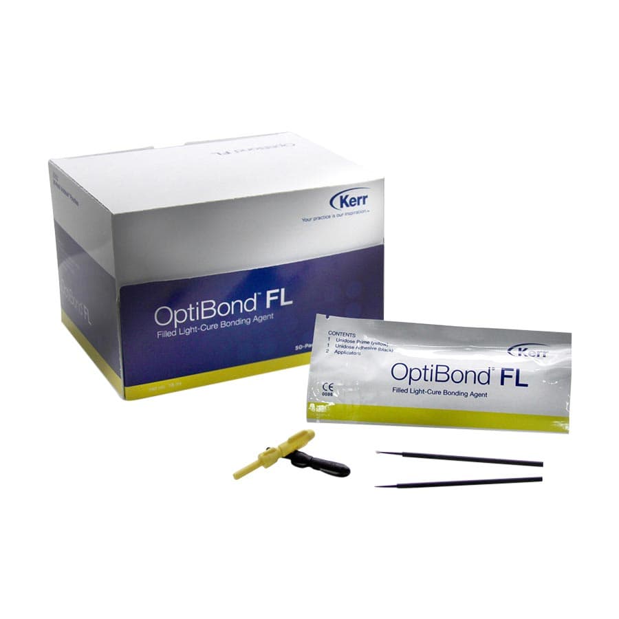 OptiBond FL Unidose Kit, Total-Etch Light-Cure Dental Adhesive, 50 Unidose Packs (15.5 g), Kerr #33352 thumbnail 10