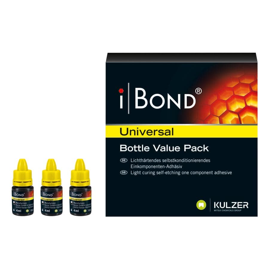 Kulzer iBOND Universal Light-Curing Adhesive, Bottle Value Pack, 3 x 4 mL, 66061412 thumbnail 19