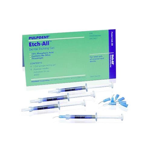 Pulpdent Etch-All Dental Etching Gel, 10% Phosphoric Acid, 5 ml Syringe, Non-Silica, EA-5 thumbnail 6