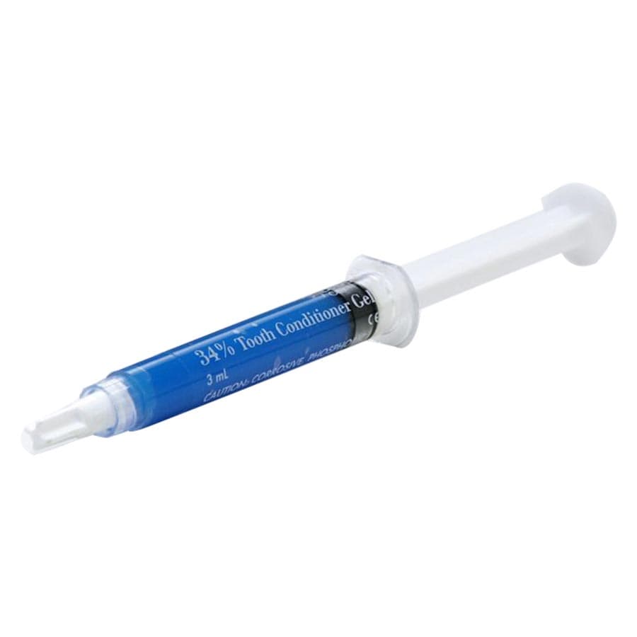 Caulk 34% Tooth Conditioner Gel, Phosphoric Acid Etching Gel, 3 ml Syringe Kit, Blue, 2/Pk, 646125 thumbnail 15
