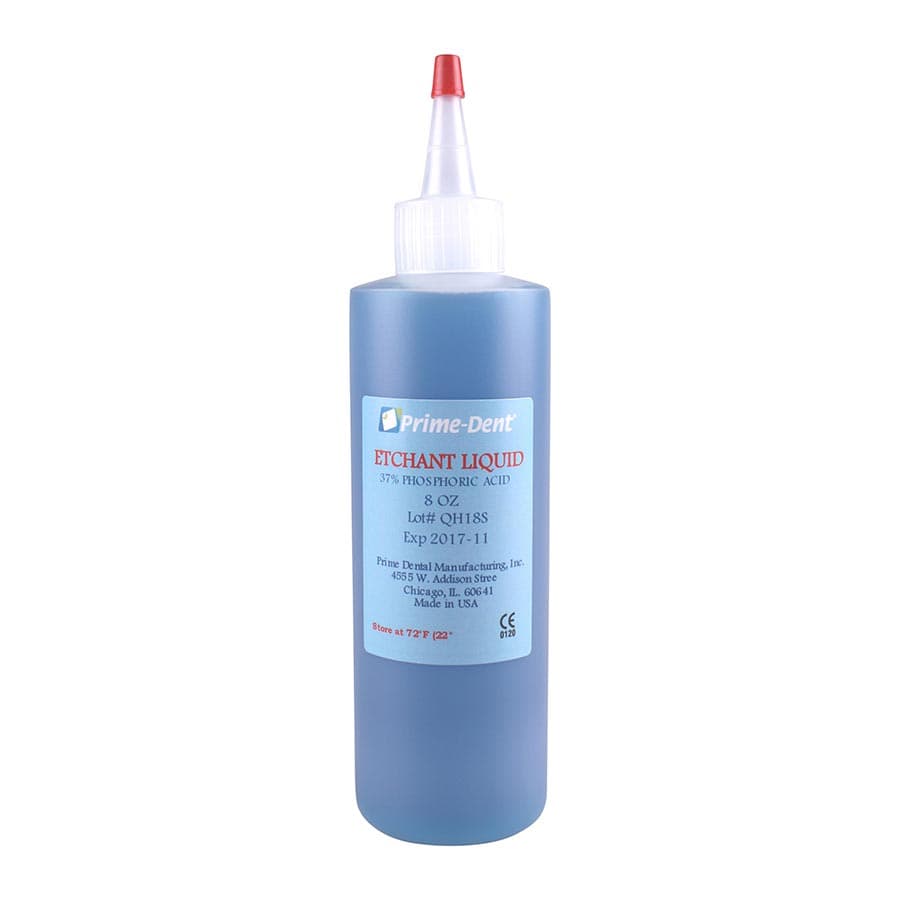 Prime Dental Etch Liquid, Green, 8 oz Bottle, 008-041 - Prime Dental - Etch Liquid Bottle 8oz - Image 1