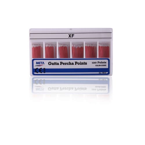 Choice Meta Spill Proof Accessory Gutta Percha Points, X-Fine, 120/Box - Meta - Spill Proof Accessory Gutta Percha Points - Image 1