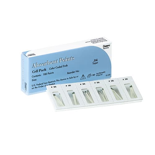 Dentsply Maillefer Absorbent Paper Points, Sterile, .06 Taper, Assorted #15-40, 180/Pack, 670199 thumbnail 8