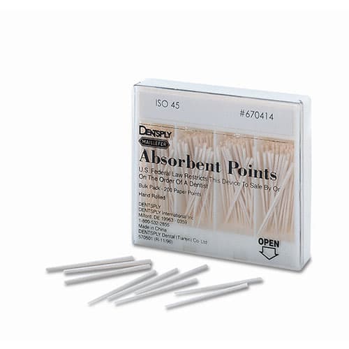 Dentsply Maillefer Absorbent Paper Points, #25, 0.02 Taper, Hand-Rolled, Bulk Pack of 200, 670410 thumbnail 4