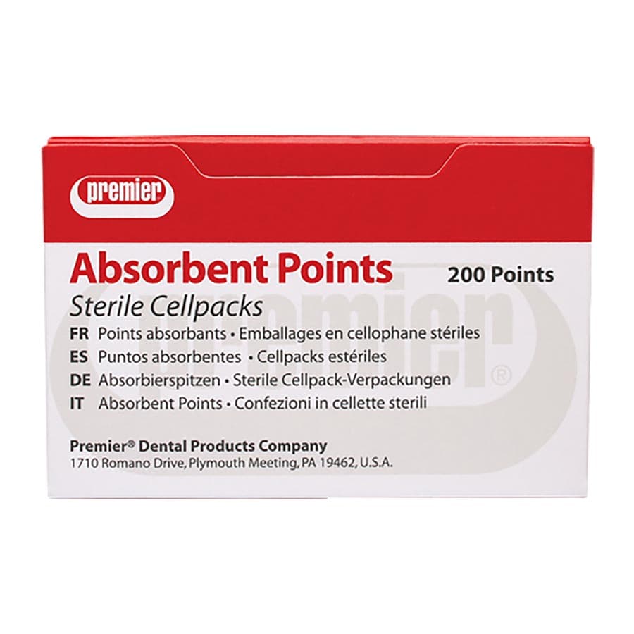 Premier Dental Absorbent Paper Points, Sterile, X-Coarse, White, 200/Box, 9055106 thumbnail 7