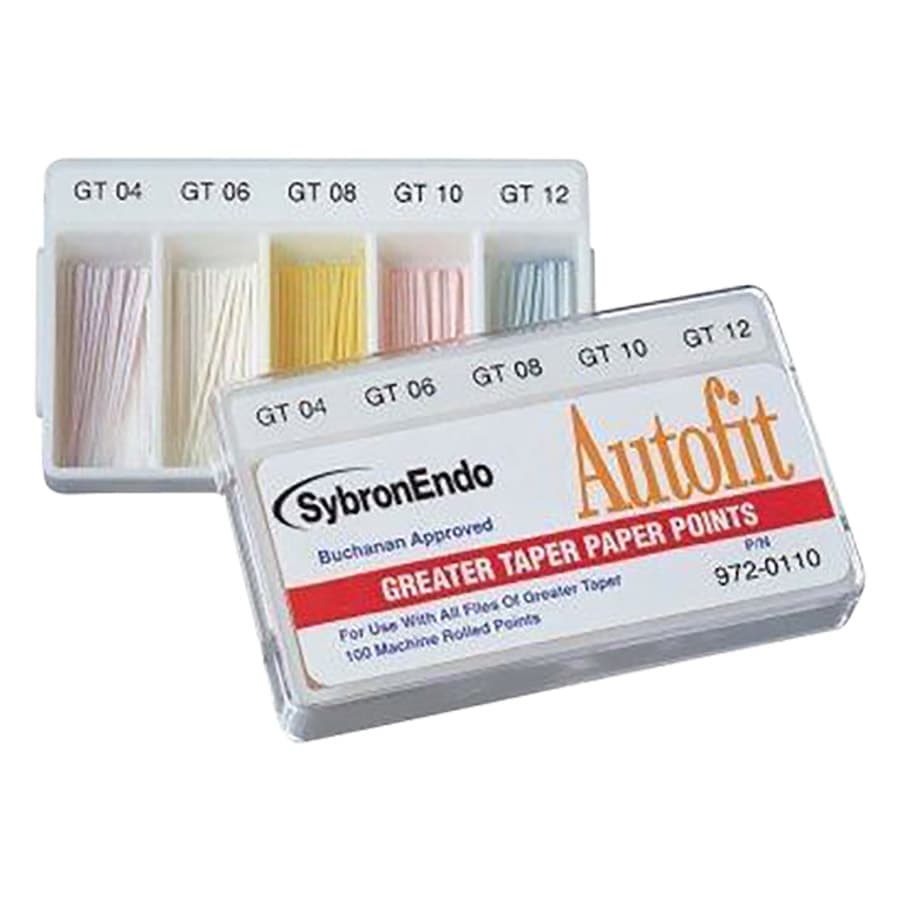 Kerr Autofit Greater Taper Paper Points, .12 Taper, 100/Pkg, 972-0115 thumbnail 9