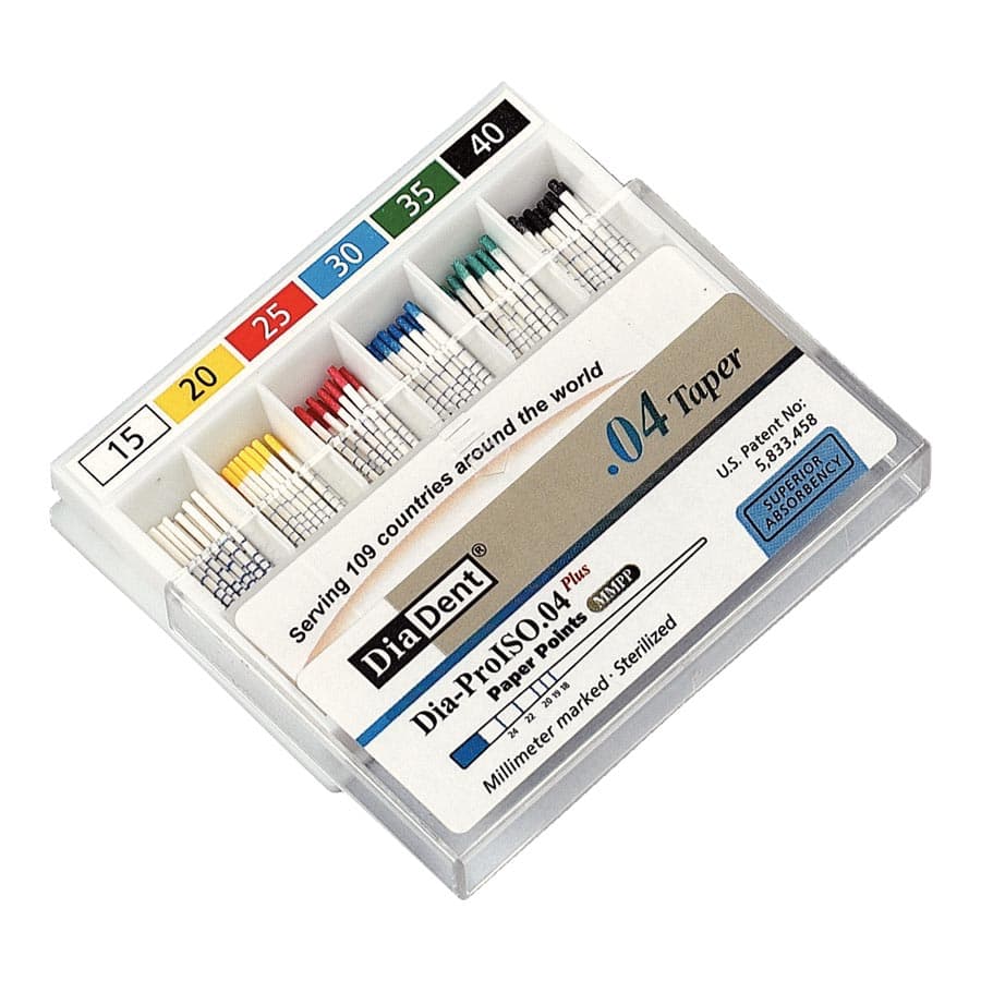 DiaDent Dia-ProISO GT Absorbent Paper Points, .04 Taper, Size #80, mm-Marked, Black, Spillproof Pack of 100 thumbnail 3