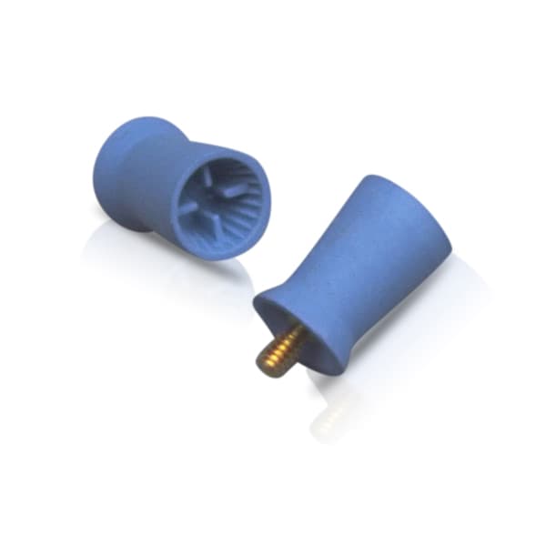 ALLPRO® Ribbed and Webbed Royal Blue Unscented Prophy Cup, Screw Type, Soft, 1000/Bag, 105-B-1000 thumbnail 3