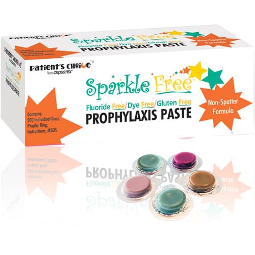 Sparkle FREE Prophy Paste, Medium Grit, Fruity, Fluoride-Free, Dye-Free, with Xylitol, Gluten-Free, Unit Dose Cups, 200/Box, UPSFMF thumbnail 8