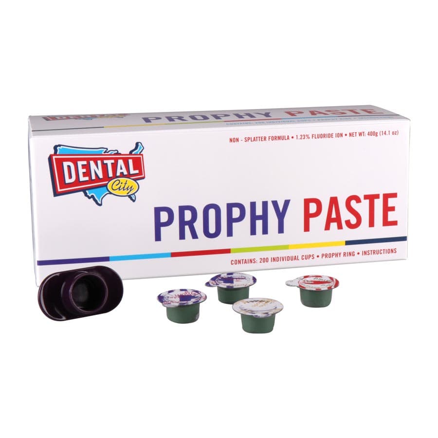 Dental City Prophy Paste, Mint, Coarse, 200 Cups/Box - Dental City - Professional Grade Prophy Paste 200 Cups/Box - Image 1