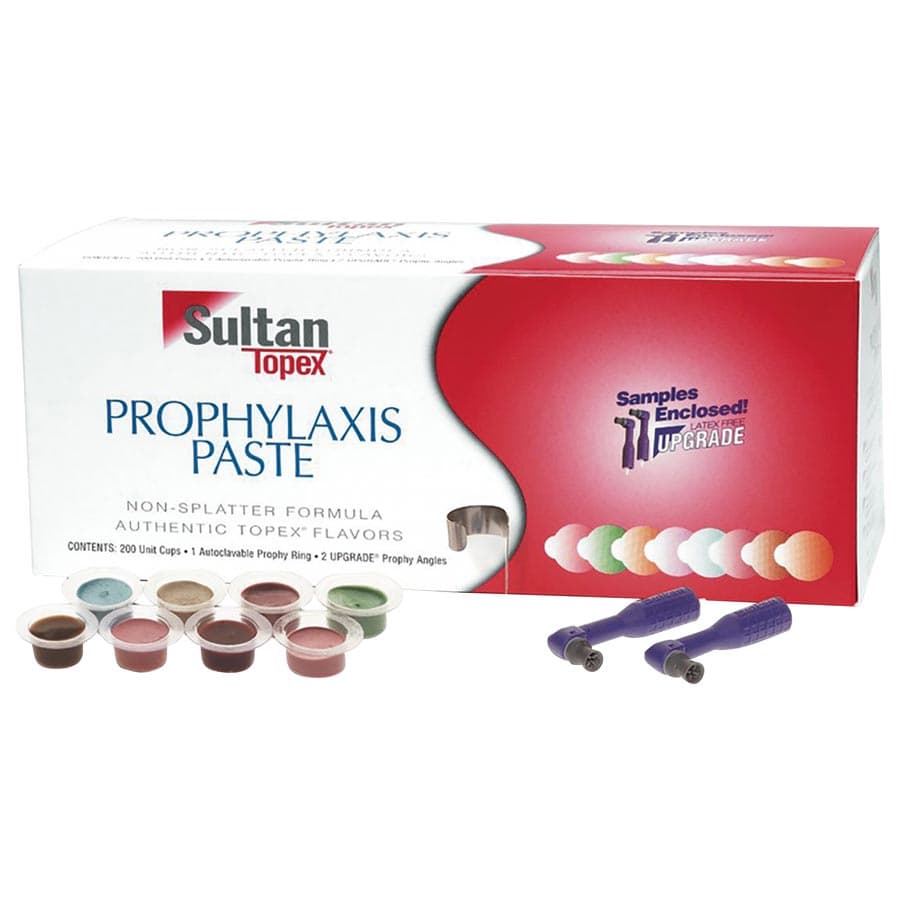 Sultan Topex Prophy Paste, Fine Grit, Bubble Gum Flavor, Unit Dose Cups, 200/Box, AD30025 thumbnail 2