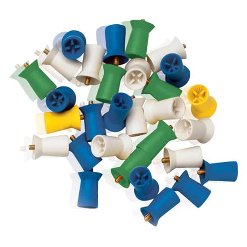WaterPik Densco Firm Yellow Rubber Prophy Cup, Screw Shank, Ribbed/Webbed with Skirt, 1000/Box, 085133-01M thumbnail 4