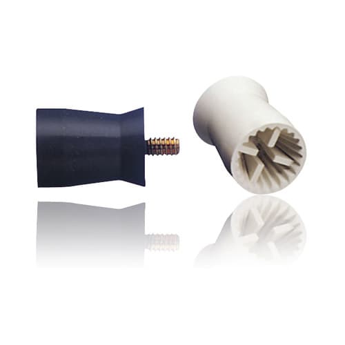 Young Dental Junior Prophy Cup, Webbed, Screw-Type, Firm, White, Medium, 144/Pk, 051501 thumbnail 4