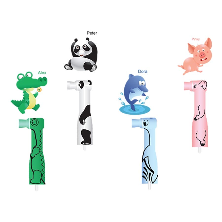 Pac-Dent FUNimals Disposable Prophy Angles, Soft Cup, Assorted, 100/Box, 166-100A thumbnail 6