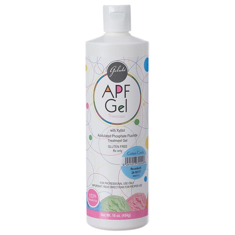 Gelato APF Fluoride Gel, 1.23% Acidulated Phosphate Fluoride, 60-Second Thixotropic Gel, Cotton Candy, 16 oz Bottle, 24-10177 thumbnail 5