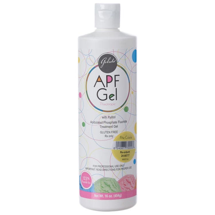 Gelato APF 60 Second Fluoride Gel, 1.23% Acidulated Phosphate, Pina Colada, 16 oz Bottle, 24-08777 thumbnail 4