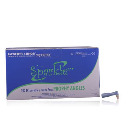 Crosstex Sparkle Prophy Angle, Firm Cup, White, Latex-Free, 90°, 100/Box, TPASFC1 thumbnail 10