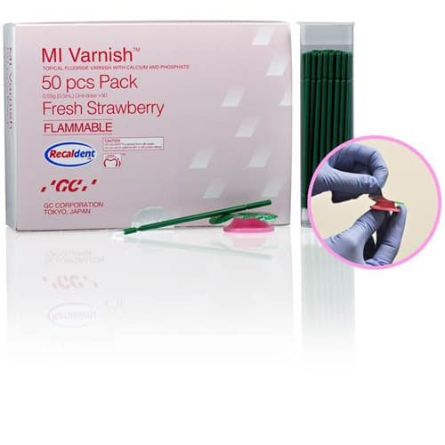MI Varnish Strawberry 5% NaF with RECALDENT (CPP-ACP), 0.4 mL Unit Dose, 50/Pack, 442500 thumbnail 15