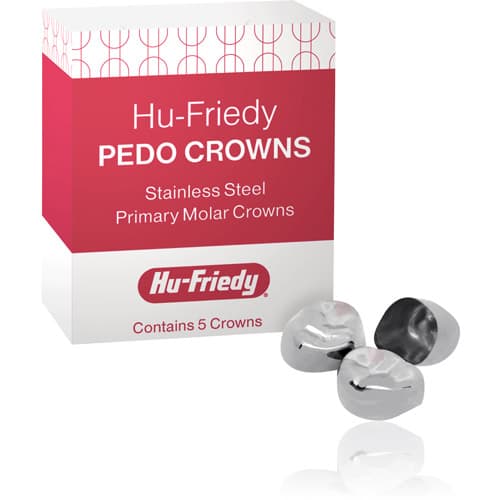 Hu-Friedy Stainless Steel Pedo Crown, Lower Left Primary 1st Molar, Size 3 (D3), 5/Box, SSC-LLD3 thumbnail 9