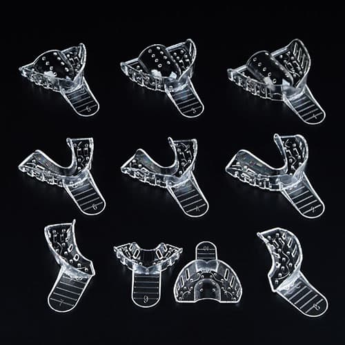 Plasdent Excellent Crystal Impression Tray, #1 Large Upper, Perforated, Clear, 12/Pk, ITC-LU thumbnail 5