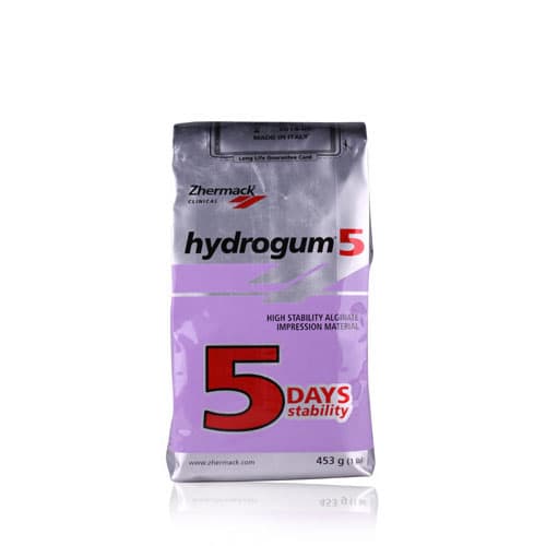 Zhermack Hydrogum 5 Dustless Alginate Impression Material, Extra Fast Set, Thixotropic, Fruit Flavor, Purple, 1 lb Bag, C302070 thumbnail 10