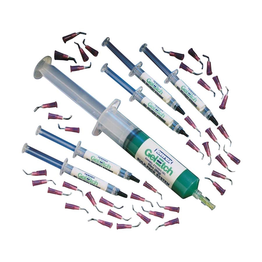 Temrex Gel-Etch 35% Phosphoric Acid Etching Gel Bulk Complete Kit, 60 g Syringe, 5 Empty Syringes & 50 Tips, 6575 thumbnail 15