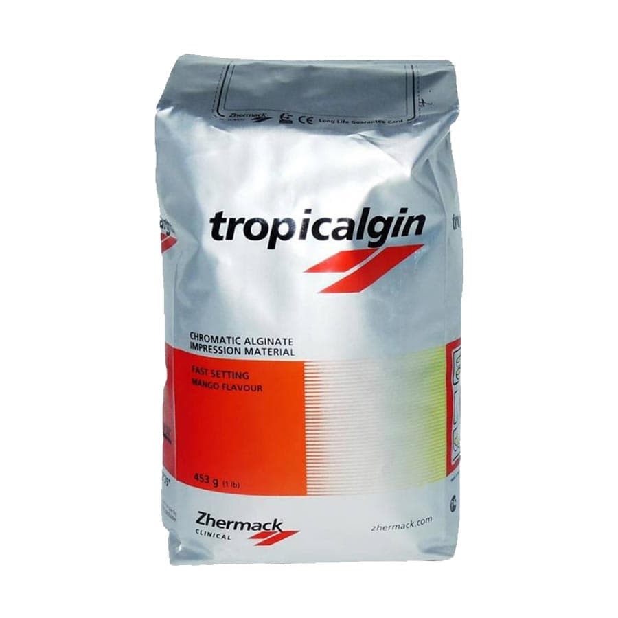Zhermack Tropicalgin Three-Phase Chromatic Color-Changing Alginate, Fast Set, Mango, 1 lb (453 g) Bag, C302240 thumbnail 10