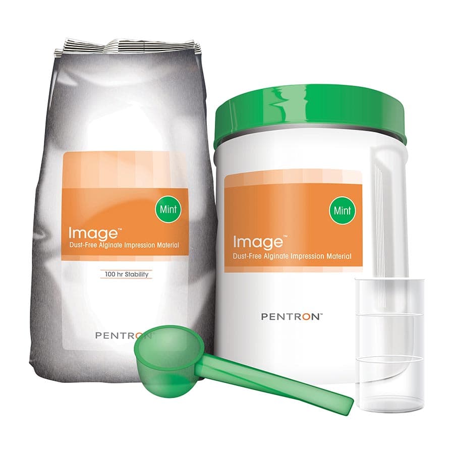 Kerr Image Dust Free Alginate Impression Material, Fast Set, Mint, 1 lb Pouch, #27417DX - Image Alginate 1lb Pouch Fast - Image 1