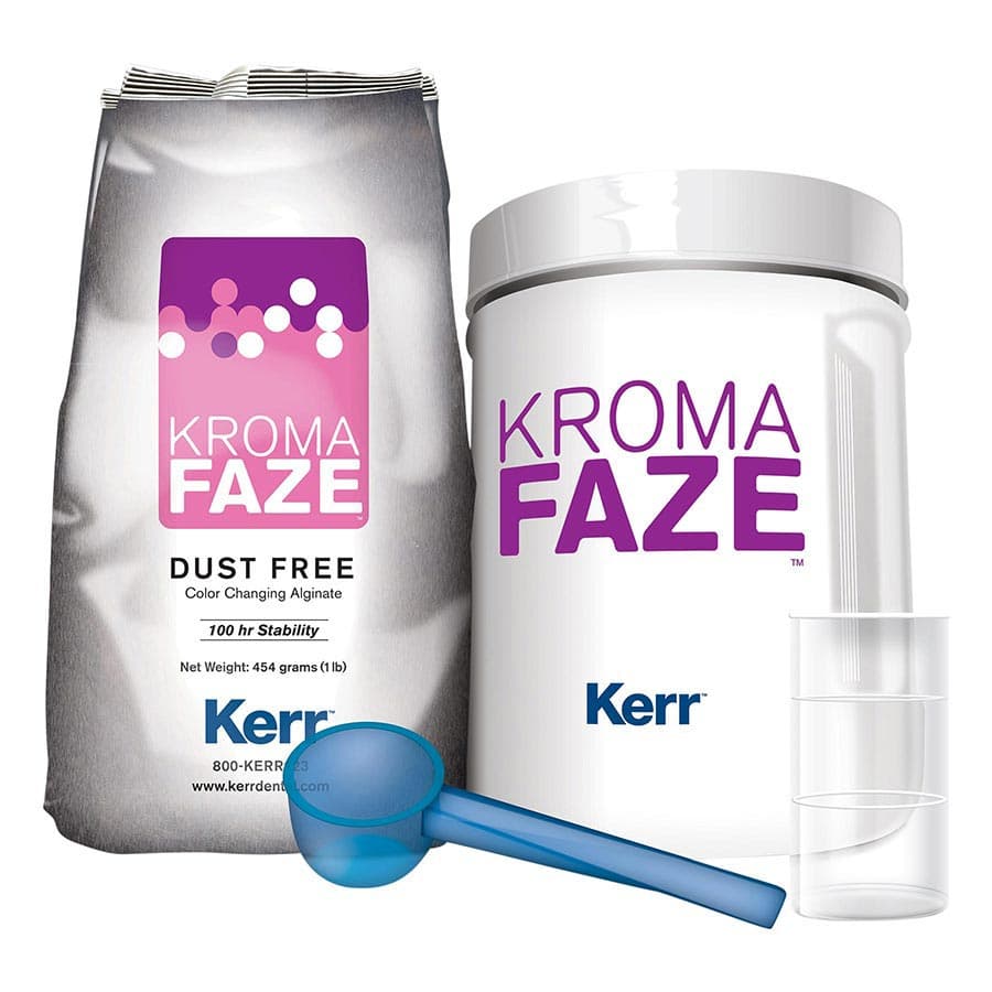 Kerr KromaFaze Color-Changing Dust-Free Alginate Impression Material, Fast Set, Mint, 1 lb Canister, 27452DX thumbnail 4