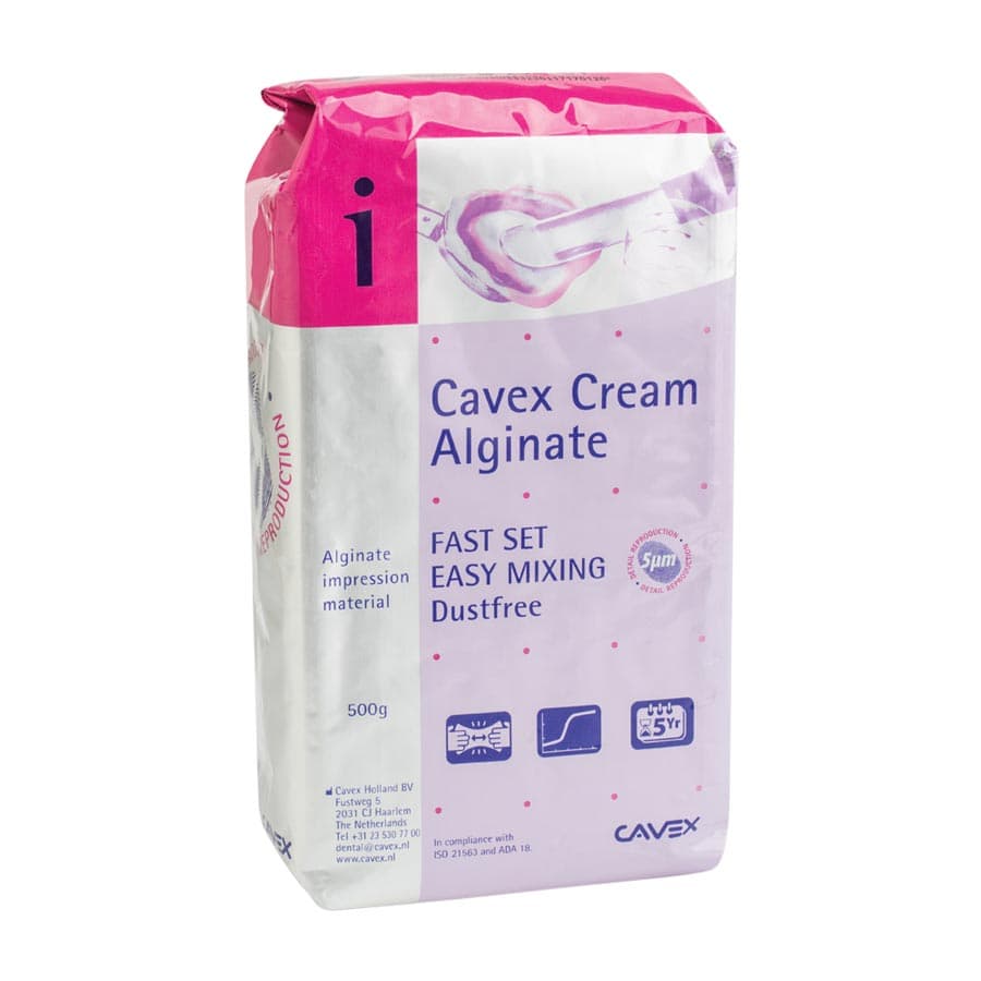 Cavex Cream Alginate, Fast Set, Bubblegum Flavor, Purple, Dust Free, 500g Bag, AA605 thumbnail 4