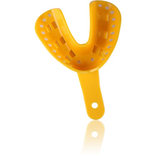Excellent-Lock Disposable Ortho Impression Trays, Adult Lower, Large, Yellow, 50/Pk, ITT-1L-50 thumbnail 8