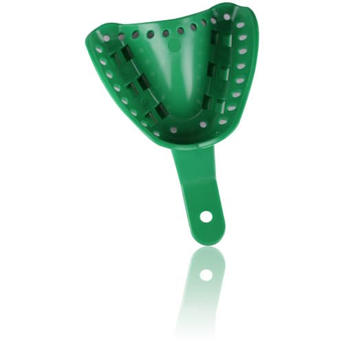 Excellent-Lock Disposable Ortho Impression Trays, Adult Upper, Medium, Green, 50/Pk, ITT-2U-50 thumbnail 5