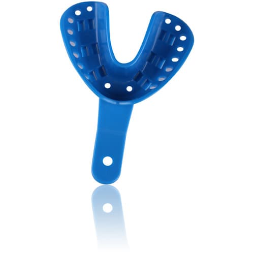 Excellent-Lock Disposable Ortho Impression Trays, Adult Lower, Small, Blue, 50/Pk, ITT-3L-50 thumbnail 5